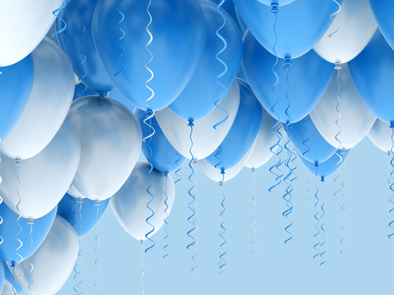balony z helem milanowek