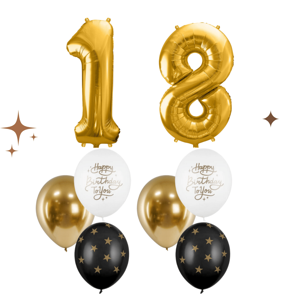 balony cyfry z helem